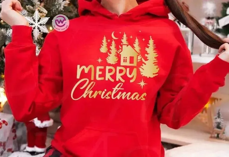 Adult Hoodies -Christmas Gold-A