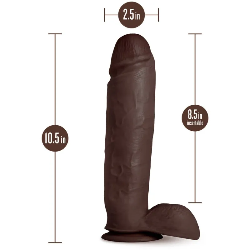 Au Naturel - Huge - 10 Inch Dildo - Chocolate