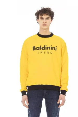 Baldinini Trend Yellow Cotton Men Sweater