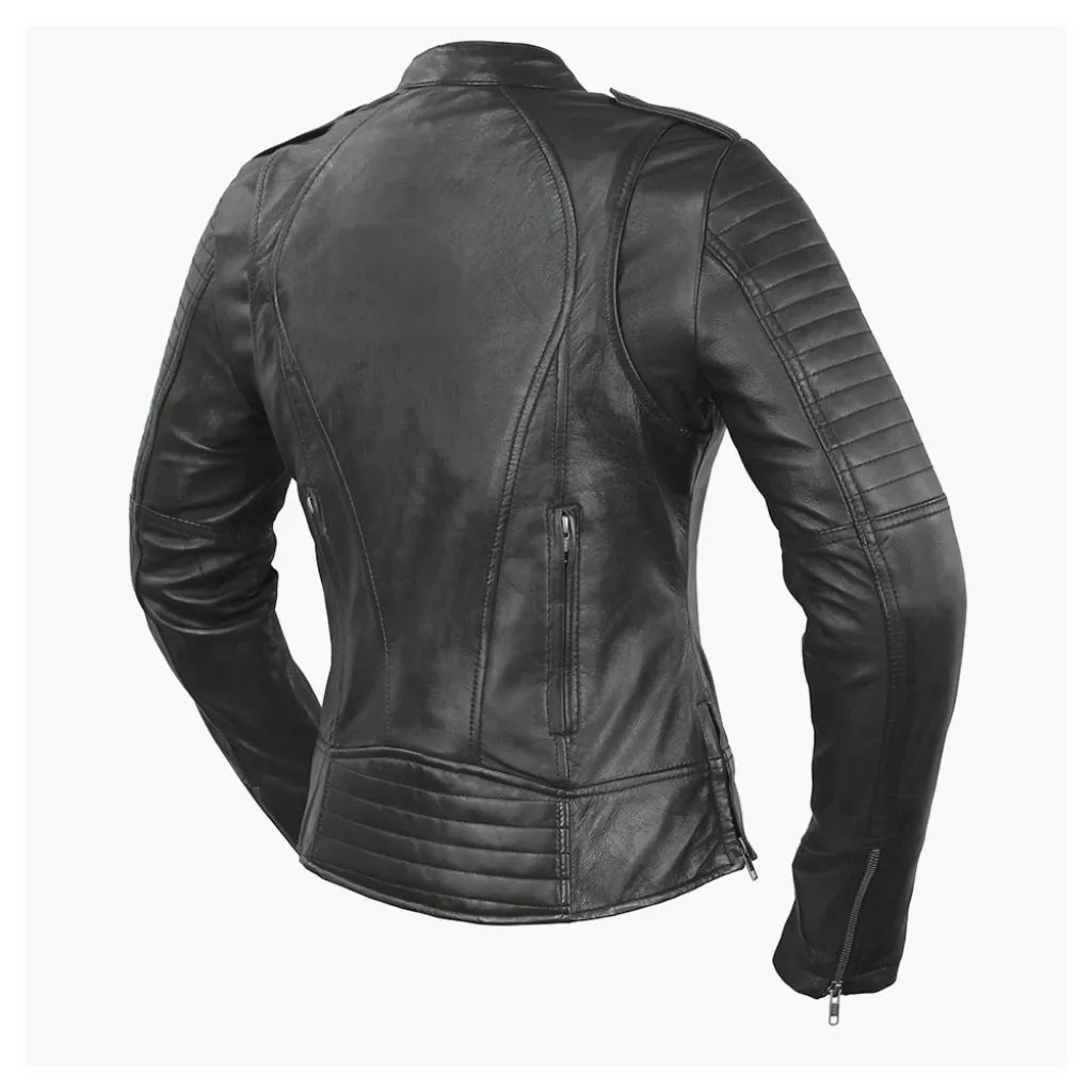 Biker - Women's Motorcycle Leather Jacket - Extreme Biker Leather