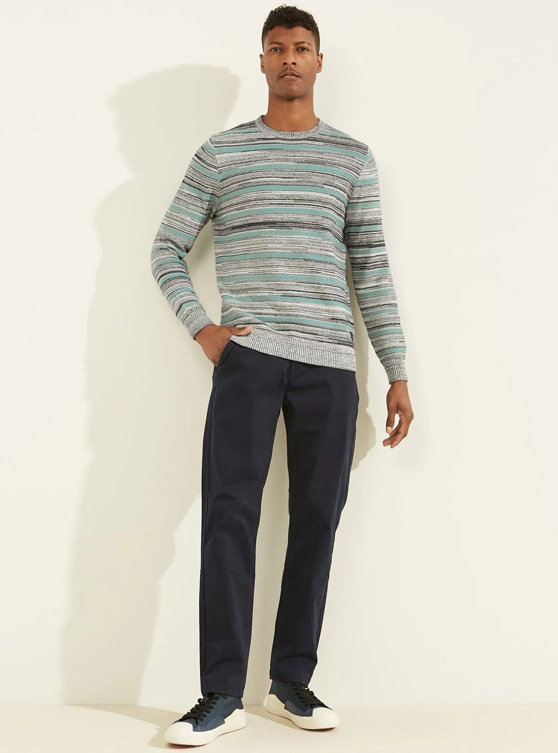 Blue Napier Mouline Stripes Jumper