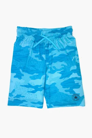 Boys Shorts Converse Chuck Mesh - Cyan Blue