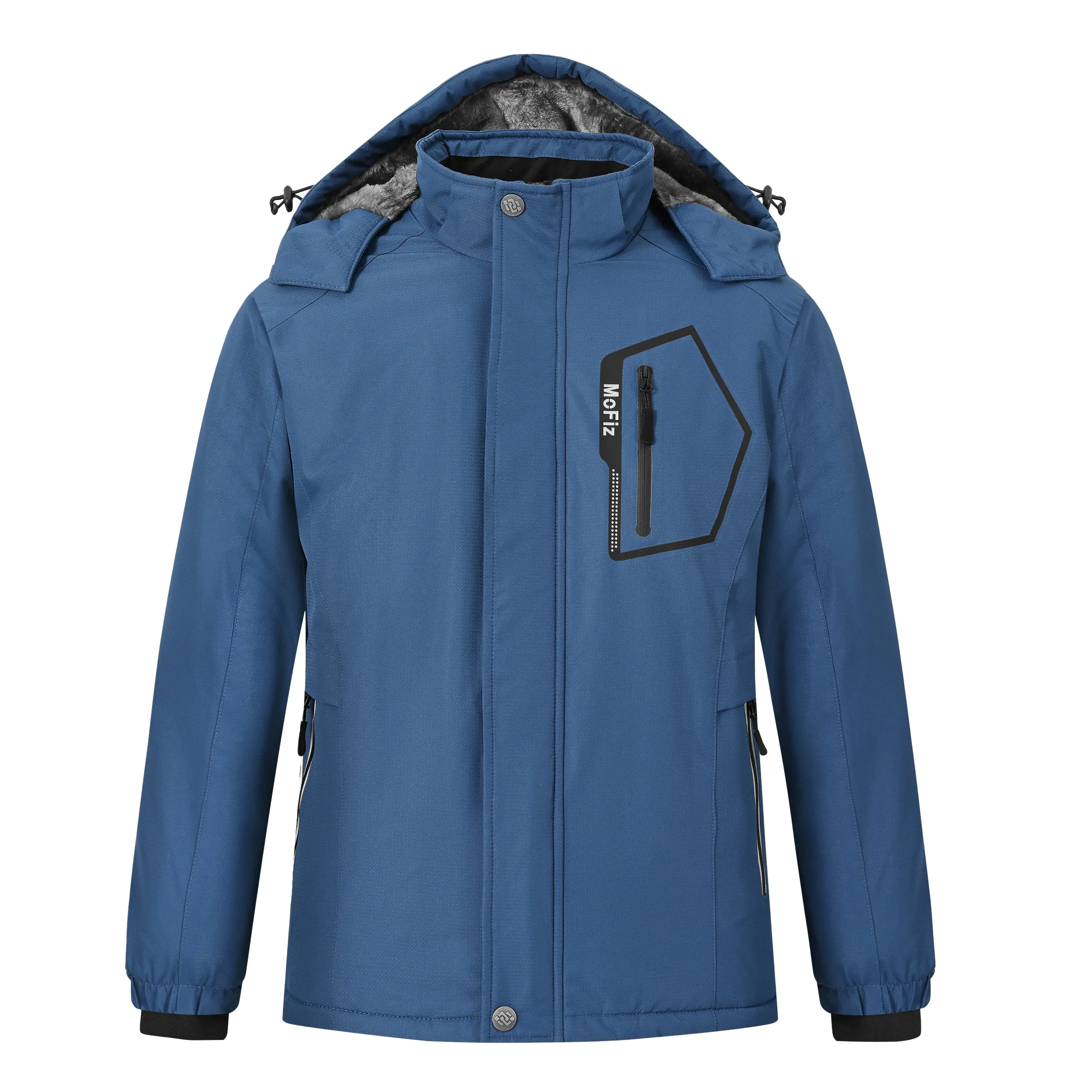 Boys' Winter Ski Warm Hooded Jacket