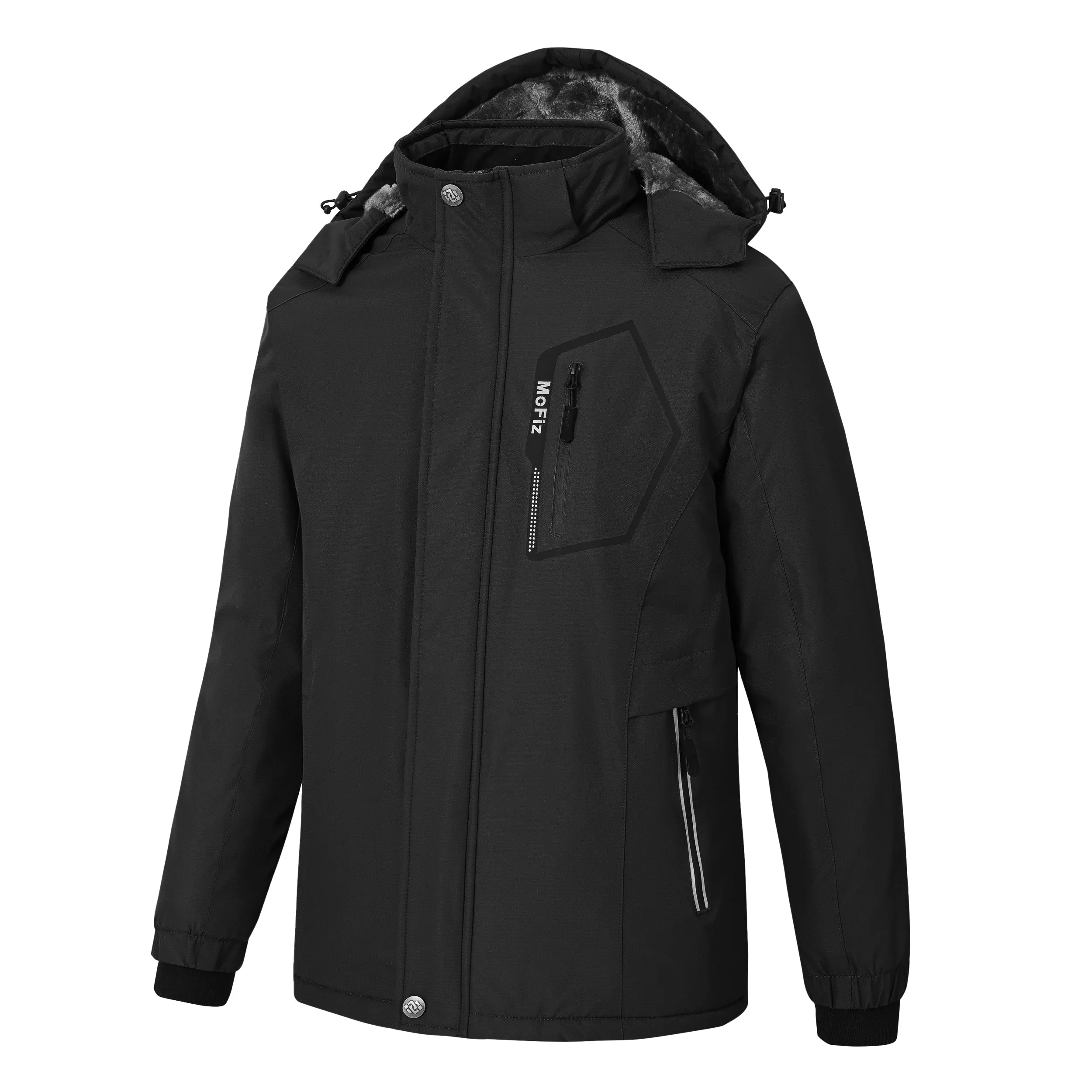 Boys' Winter Ski Warm Hooded Jacket