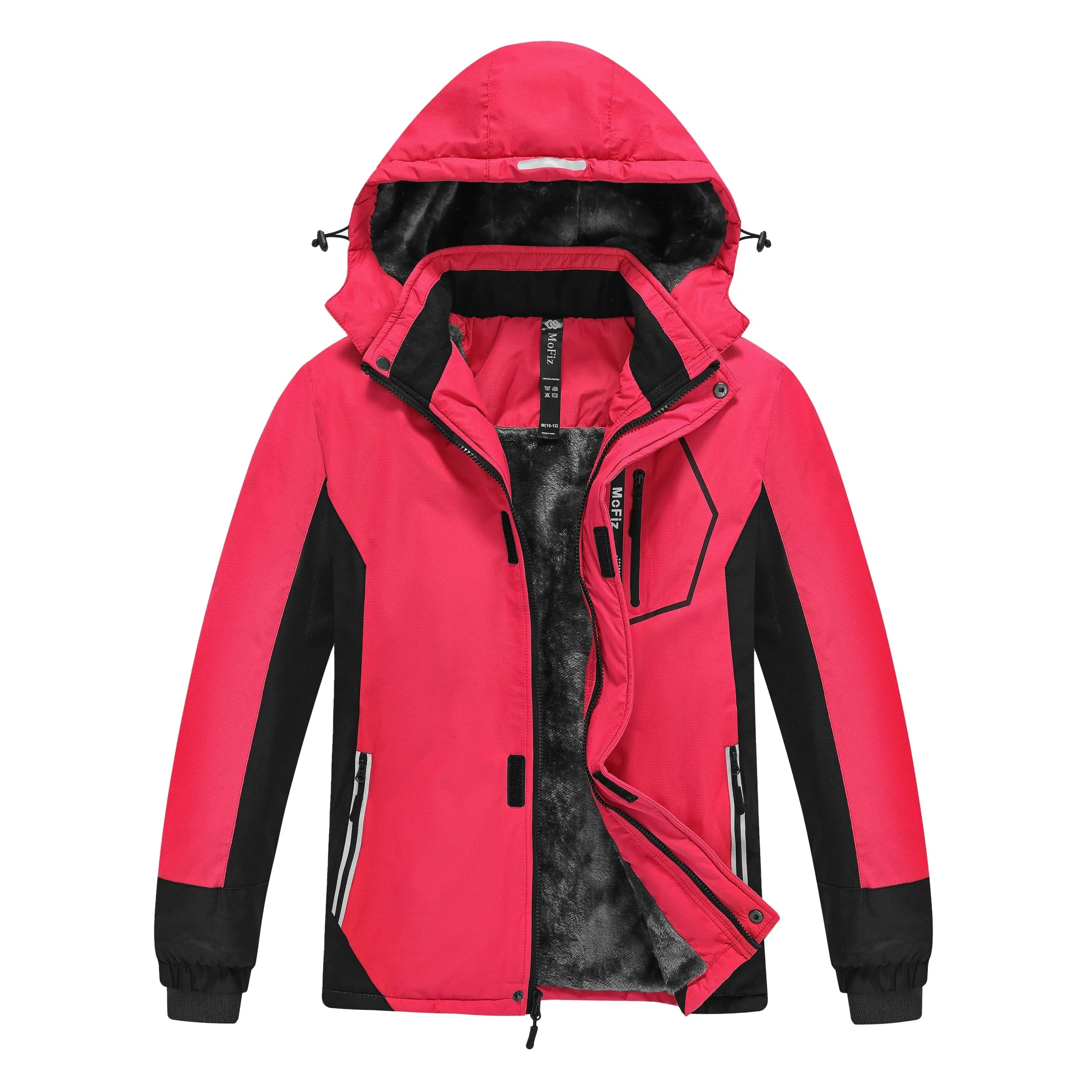 Boys' Winter Ski Warm Hooded Jacket