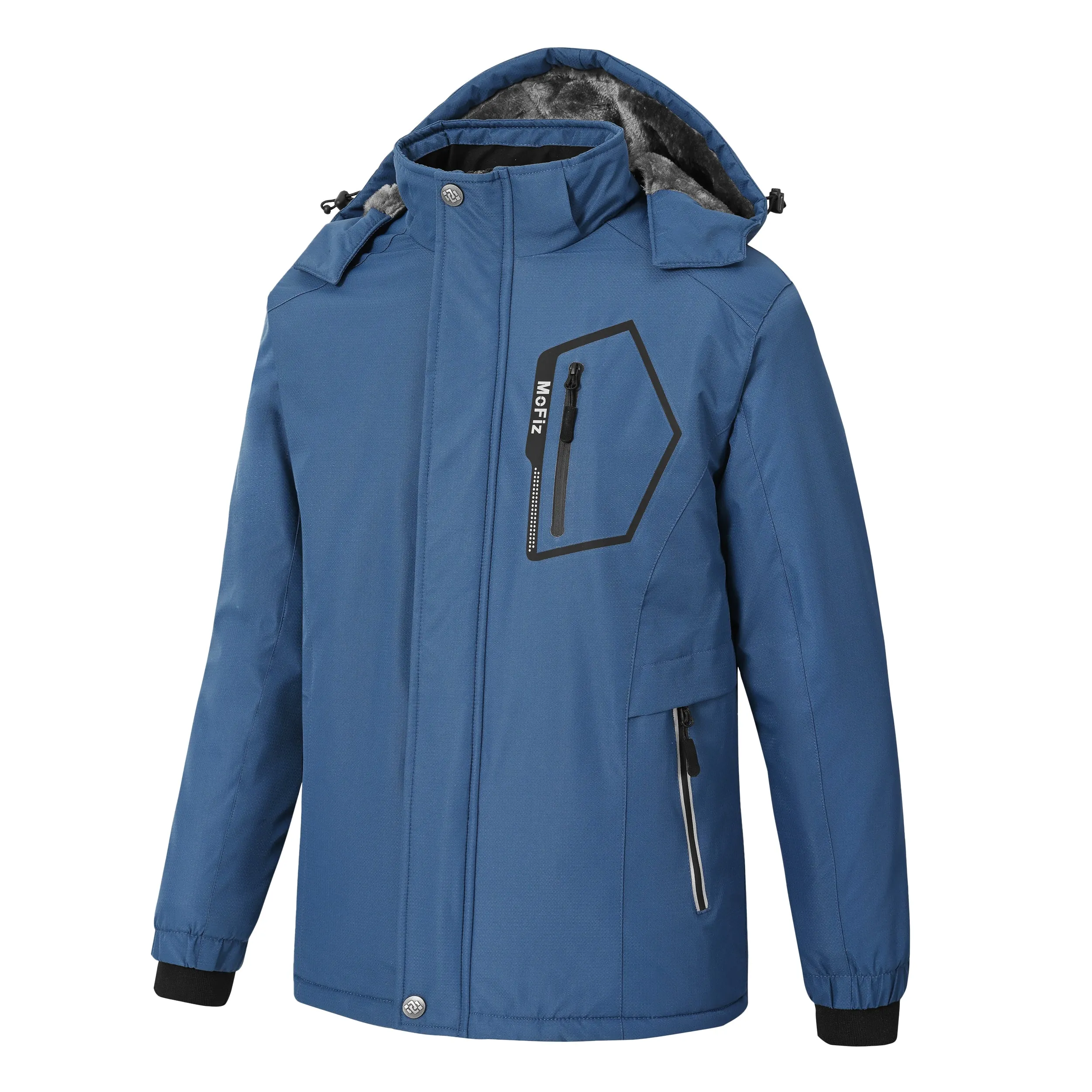 Boys' Winter Ski Warm Hooded Jacket