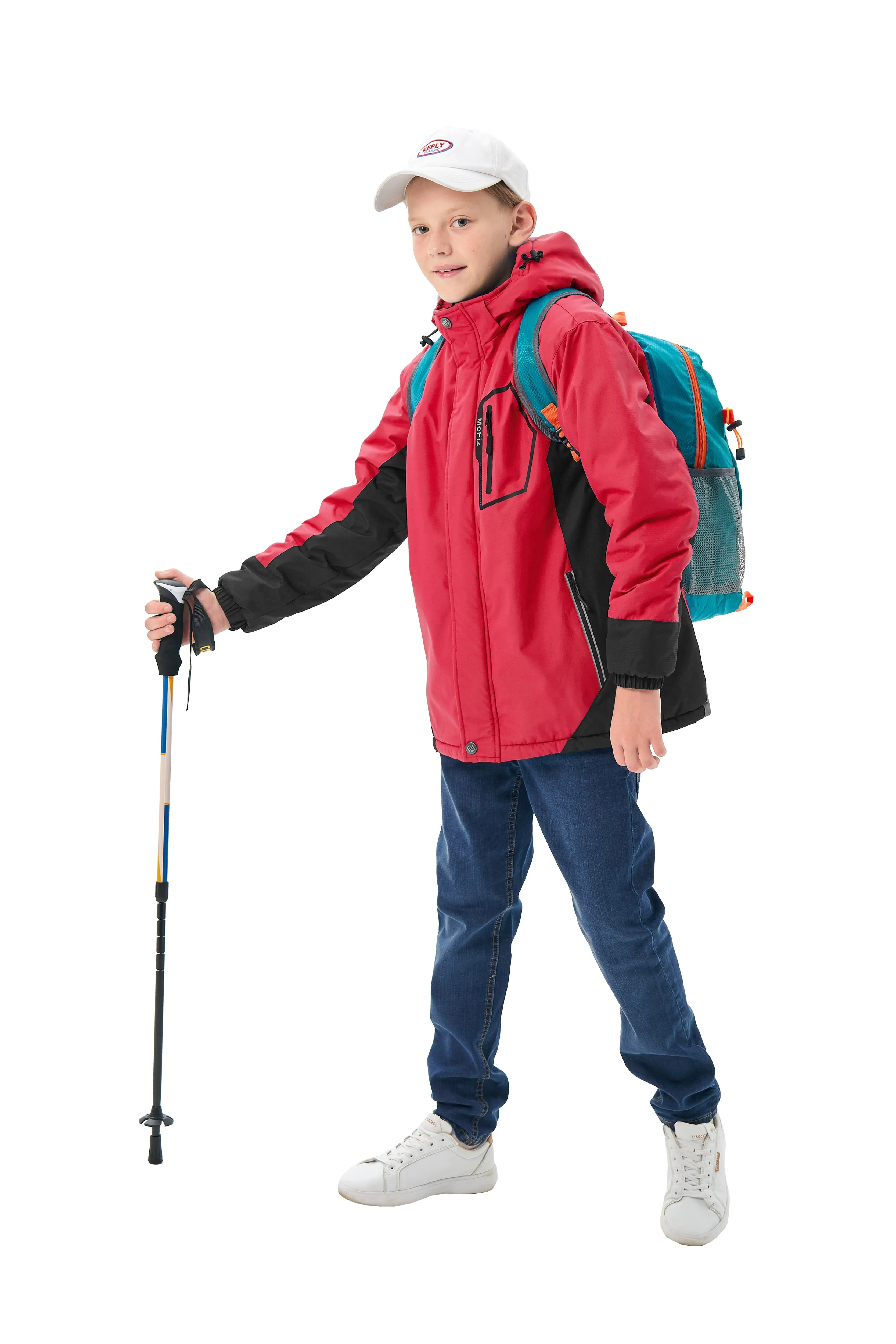 Boys' Winter Ski Warm Hooded Jacket