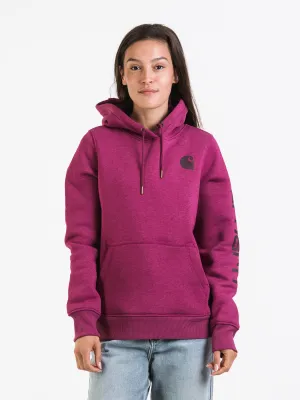 CARHARTT LOGO SLEEVE PULL OVER HOODIE