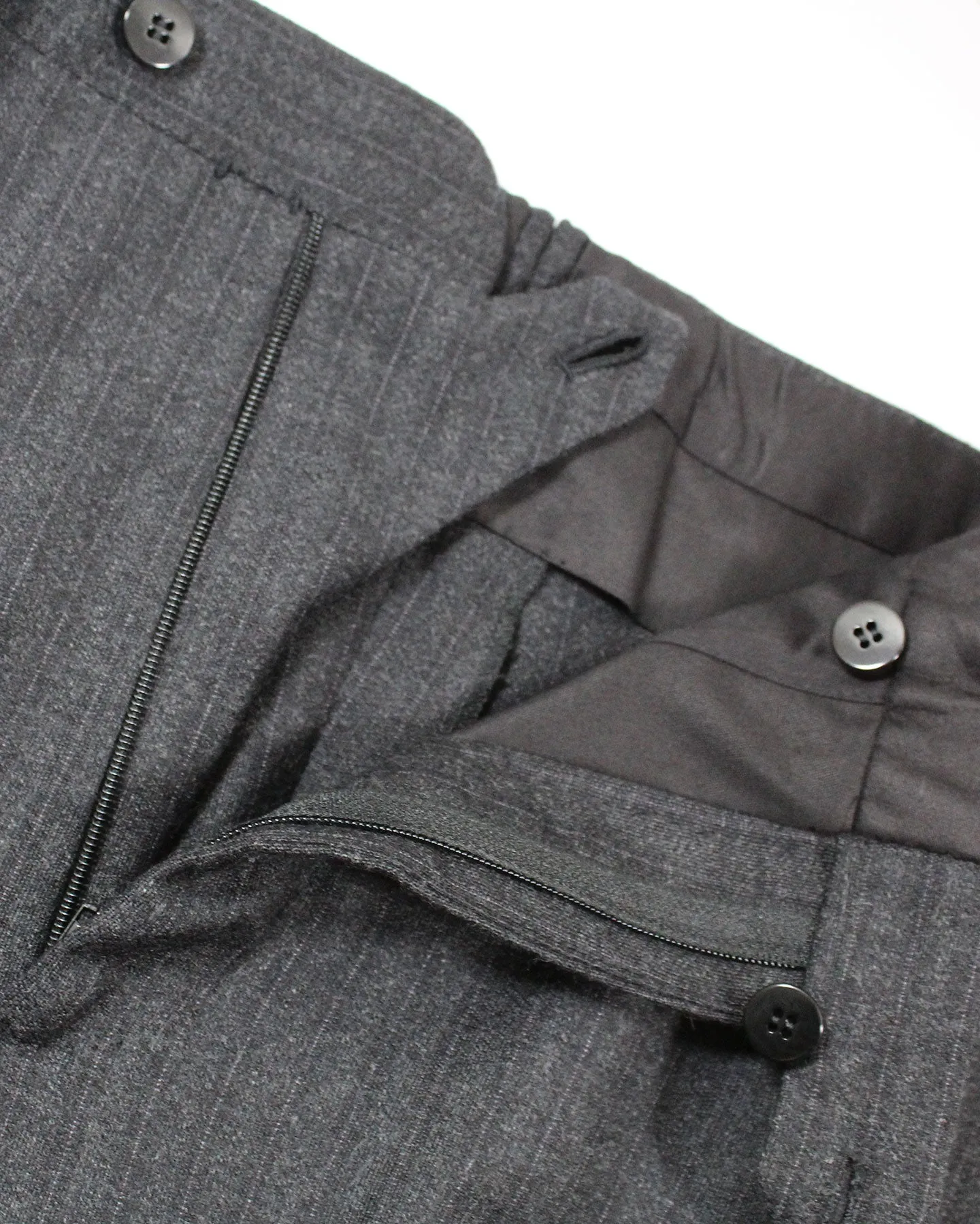 Cesare Attolini Suit Charcoal Gray Stripes EU 52/ US 42