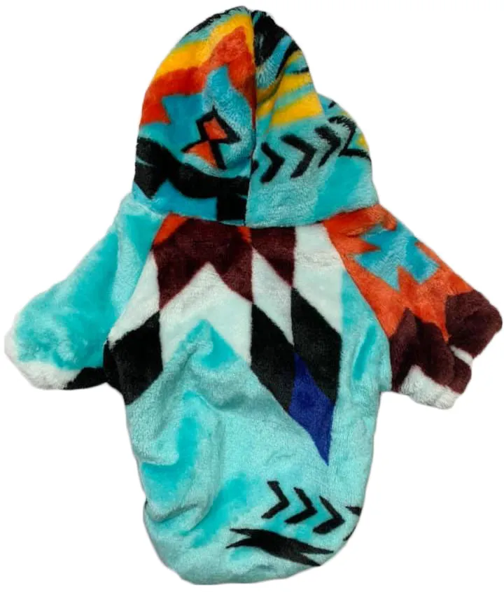 Chihuahua Puppy Native American Style Design Super Soft Dogs hoodies. Dog coat. Dogs clothes. Southwest clothes