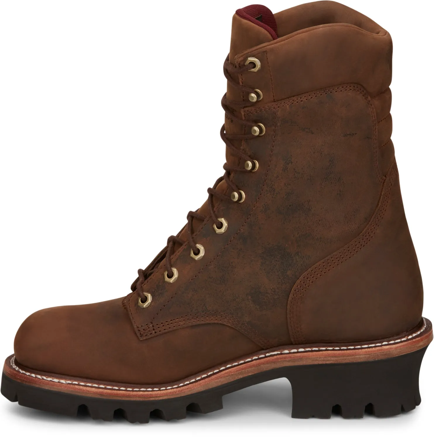 Chippewa Mens Super DNA 9in Waterproof 400G Bay Apache Leather Work Boots