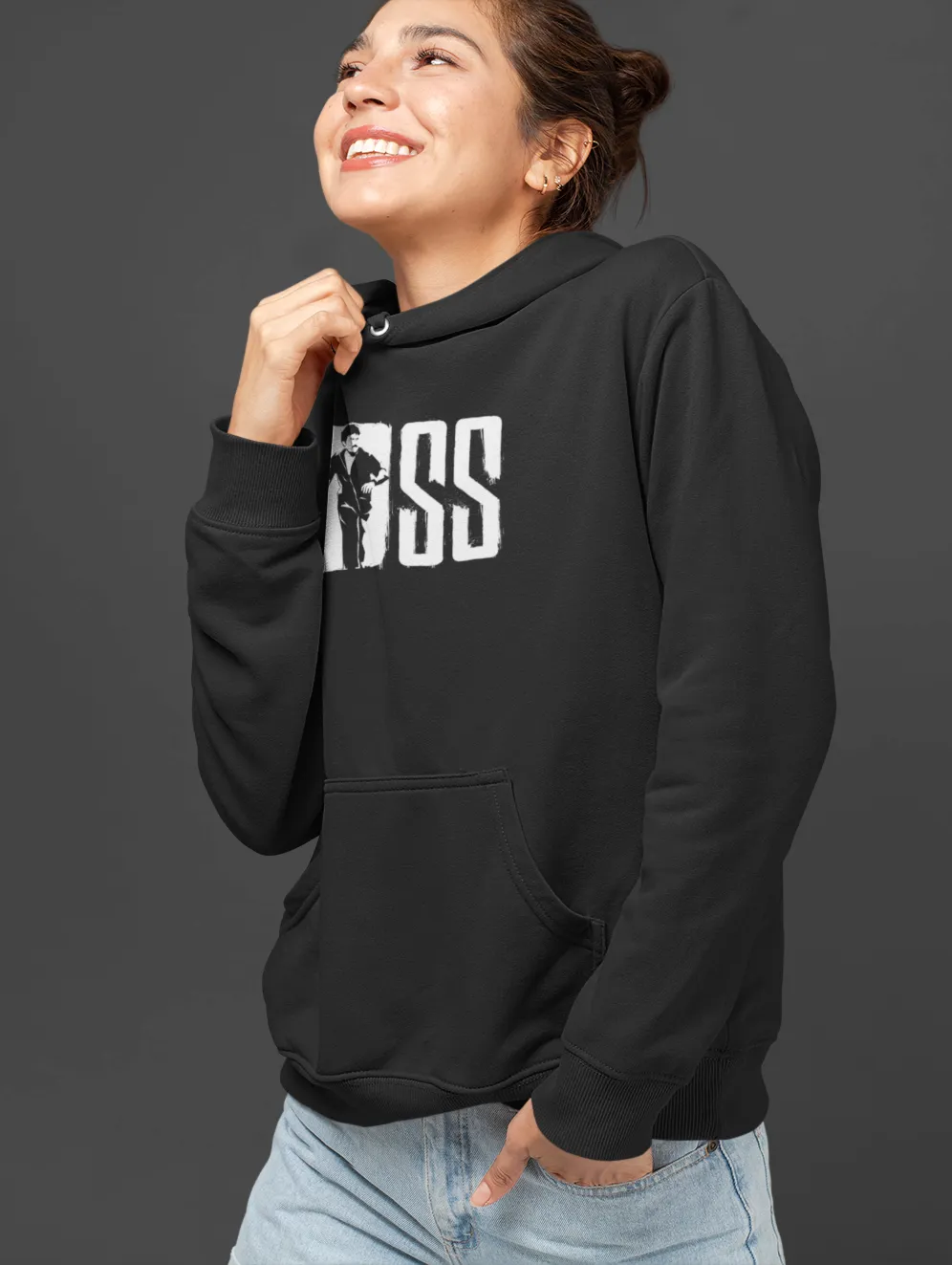 Chiranjeevi Unisex Hoodie Black