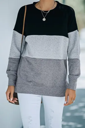 Contrast Stitching Sweatshirt