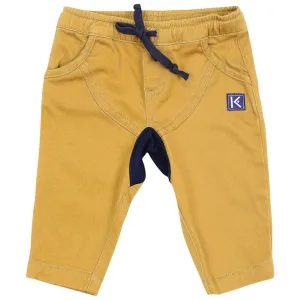 Dropped Crotch Stretch Twill Pant Mustard