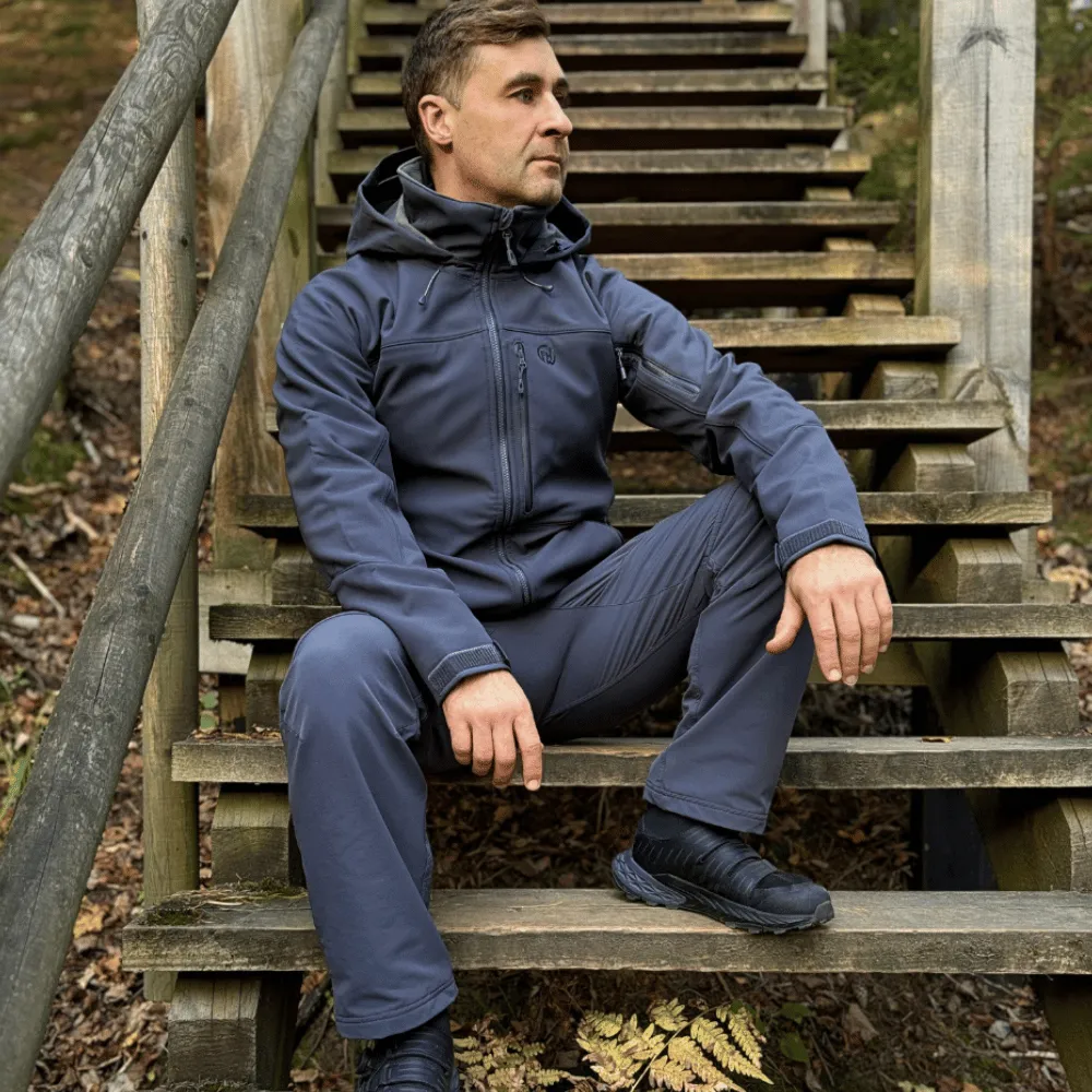 FHM Stream Waterproof Softshell Suit Grey