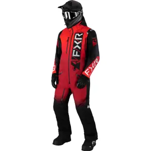 FXR Helium Insulated Snowmobile Monosuit Red Fade/Black