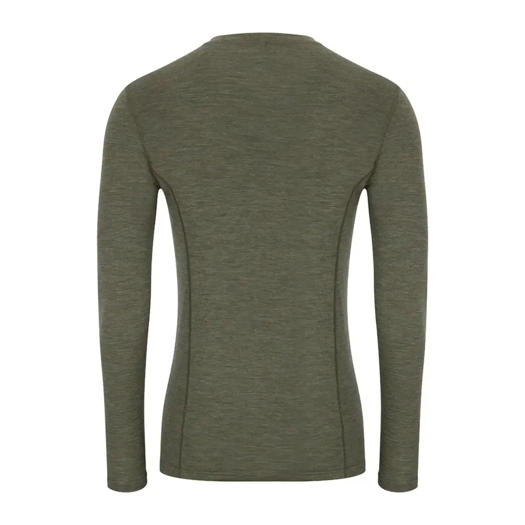 Hoggs of Fife 100% Merino Wool Crew Neck Long Sleeve Top