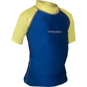 Hyperflex Children's Rash Guard, Blue/Yellow (2, 8, 10, 12, 14, 16)