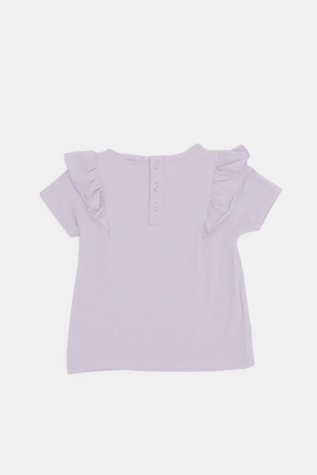 Infant Girls Lilac Hello Kitty Embellished T-Shirt