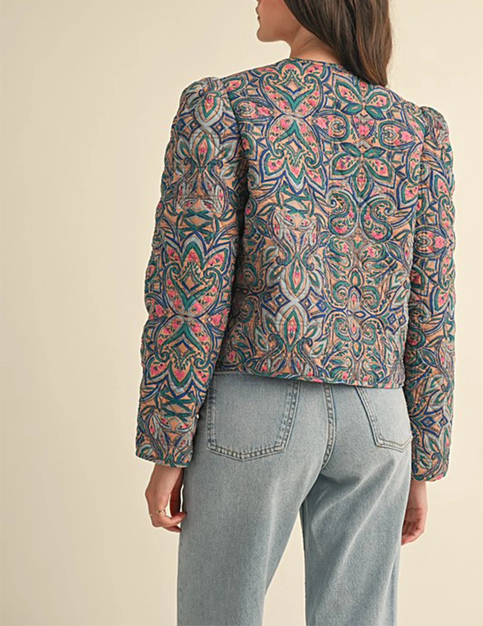 Isla Quilted Paisly Jacket