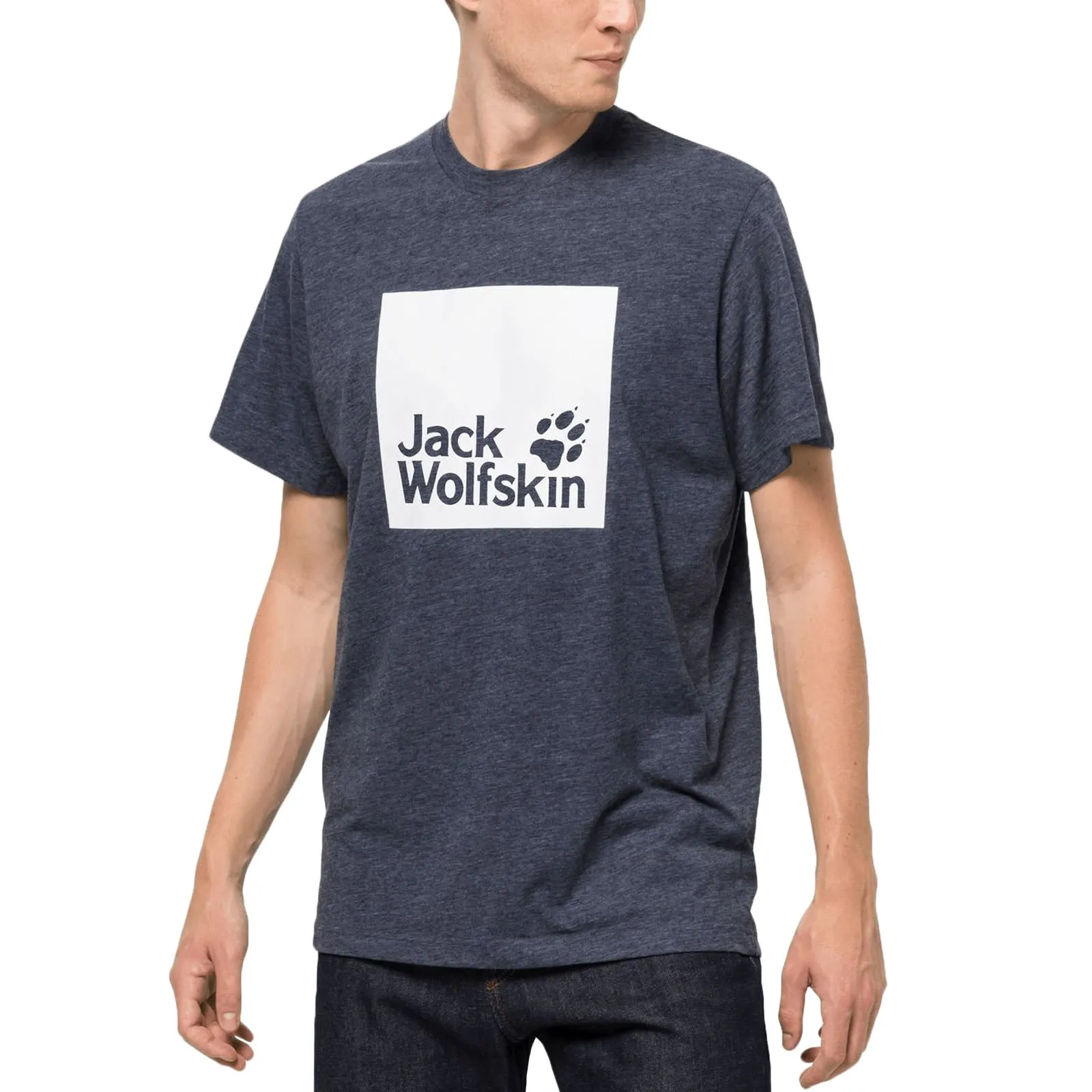 Jack Wolfskin Mens Ocean Logo Cotton T-Shirt