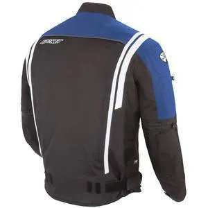 Joe Rocket 'Atomic 4.0' Mens Black/Blue Textile Motorcycle Jacket