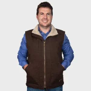 Just Country Diamantina Chocolate Sherpa Vest