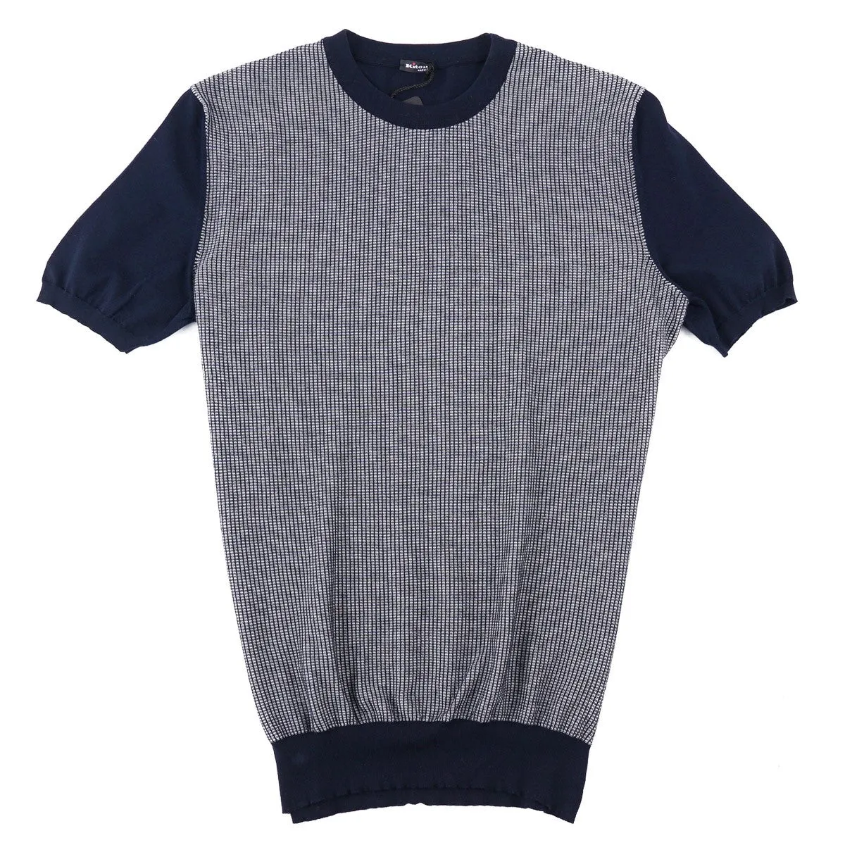 Kiton Short-Sleeve Knit Cotton Sweater