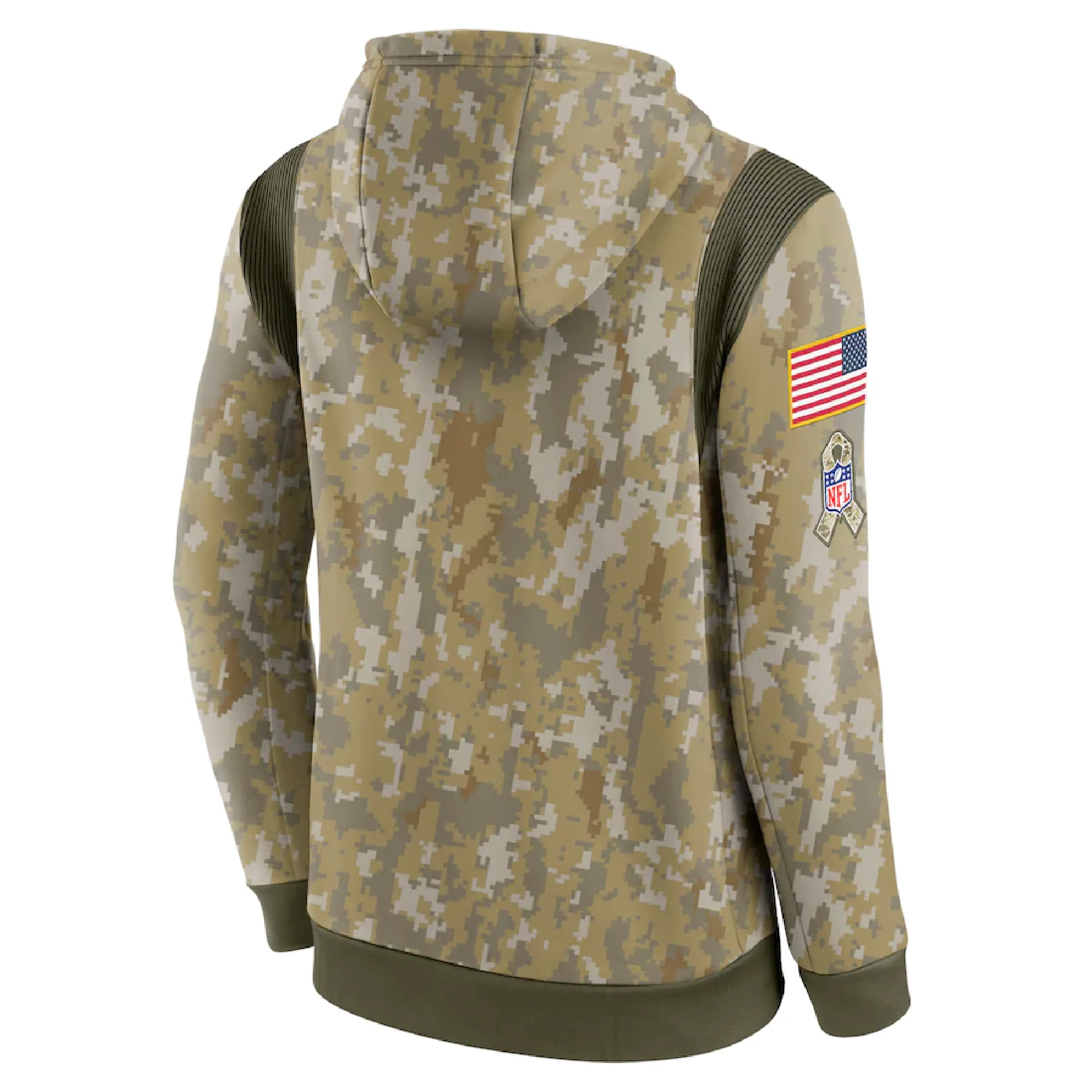 Las Vegas Raiders Nike 2021 Salute To Service Therma Performance Pullover Hoodie - Camo