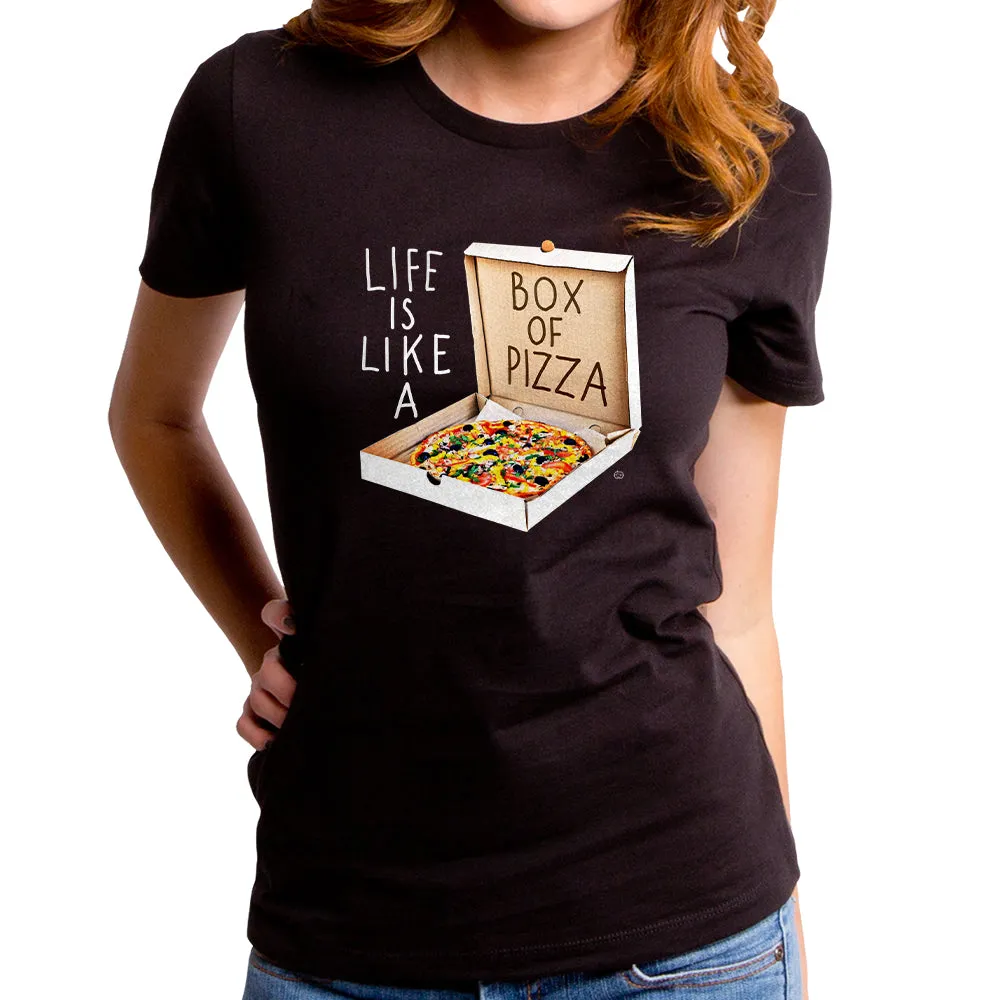 Life is Like a Box of Pizza Women's T-Shirt