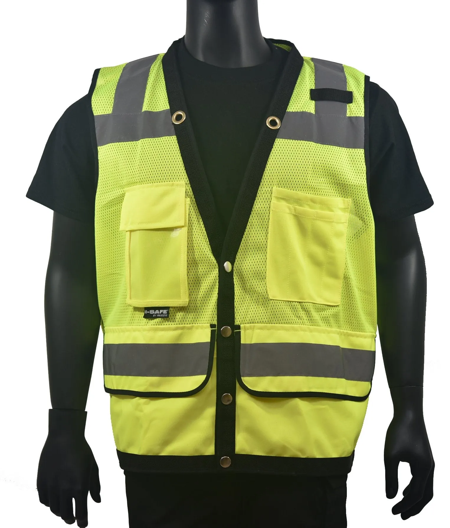 Majestic Class 2 Surveyor Vest_Hi-Vis Green