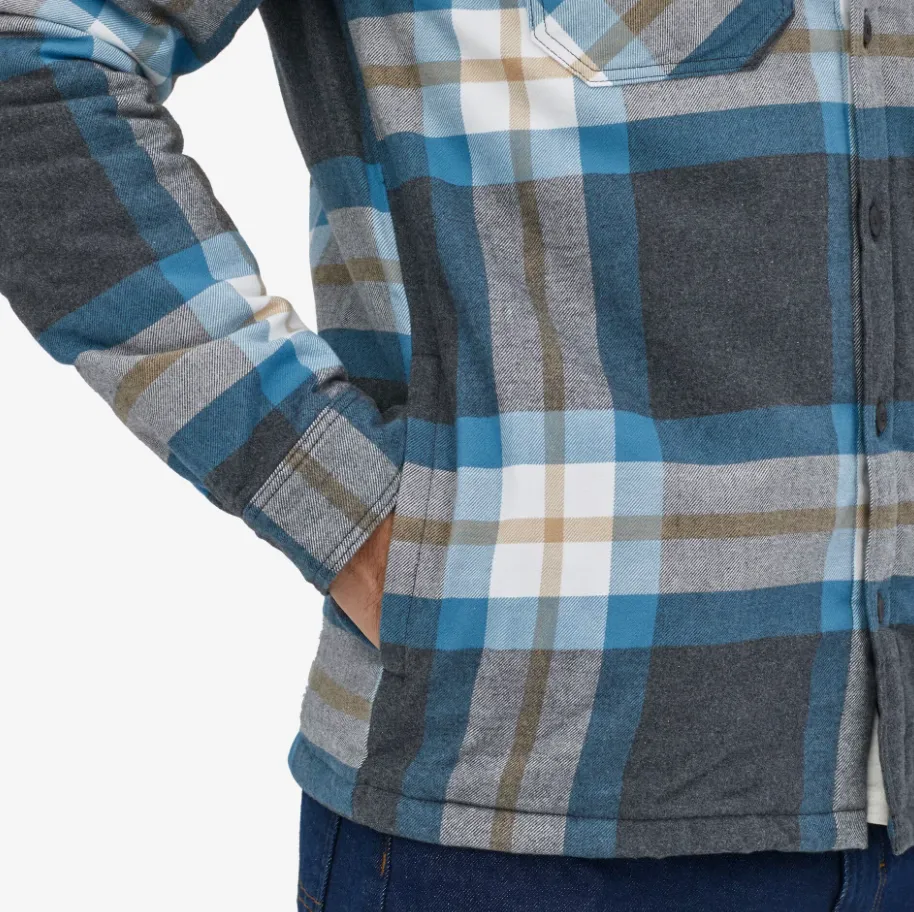 Men's Insulated Organic Cotton Midweight Fjord Flannel Shirt Jacket