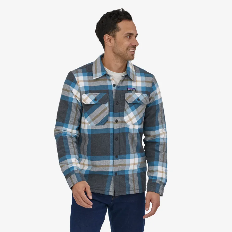 Men's Insulated Organic Cotton Midweight Fjord Flannel Shirt Jacket