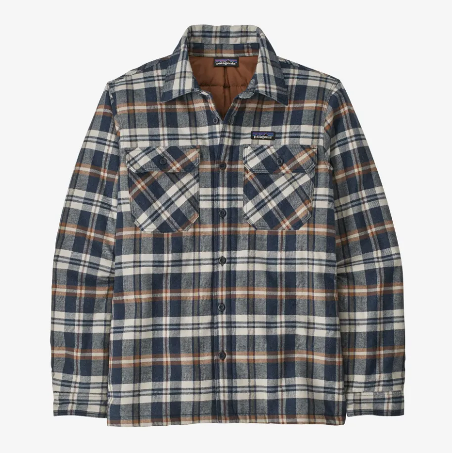 Men's Insulated Organic Cotton Midweight Fjord Flannel Shirt Jacket