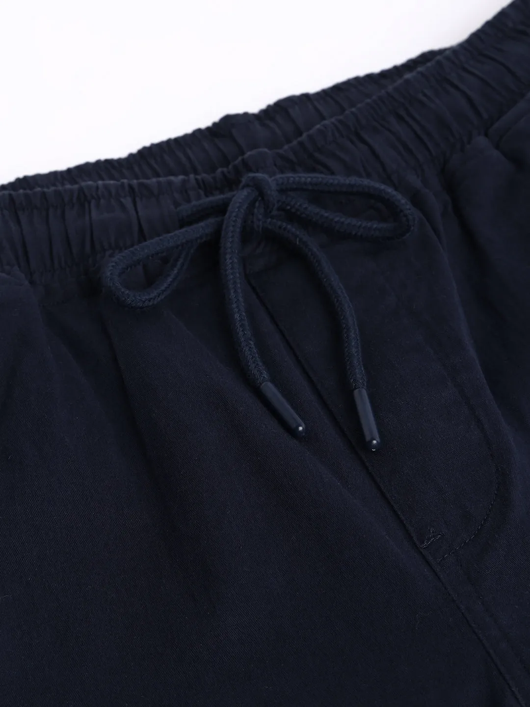 Men's Straight Fit Cotton Joggers (Navy)