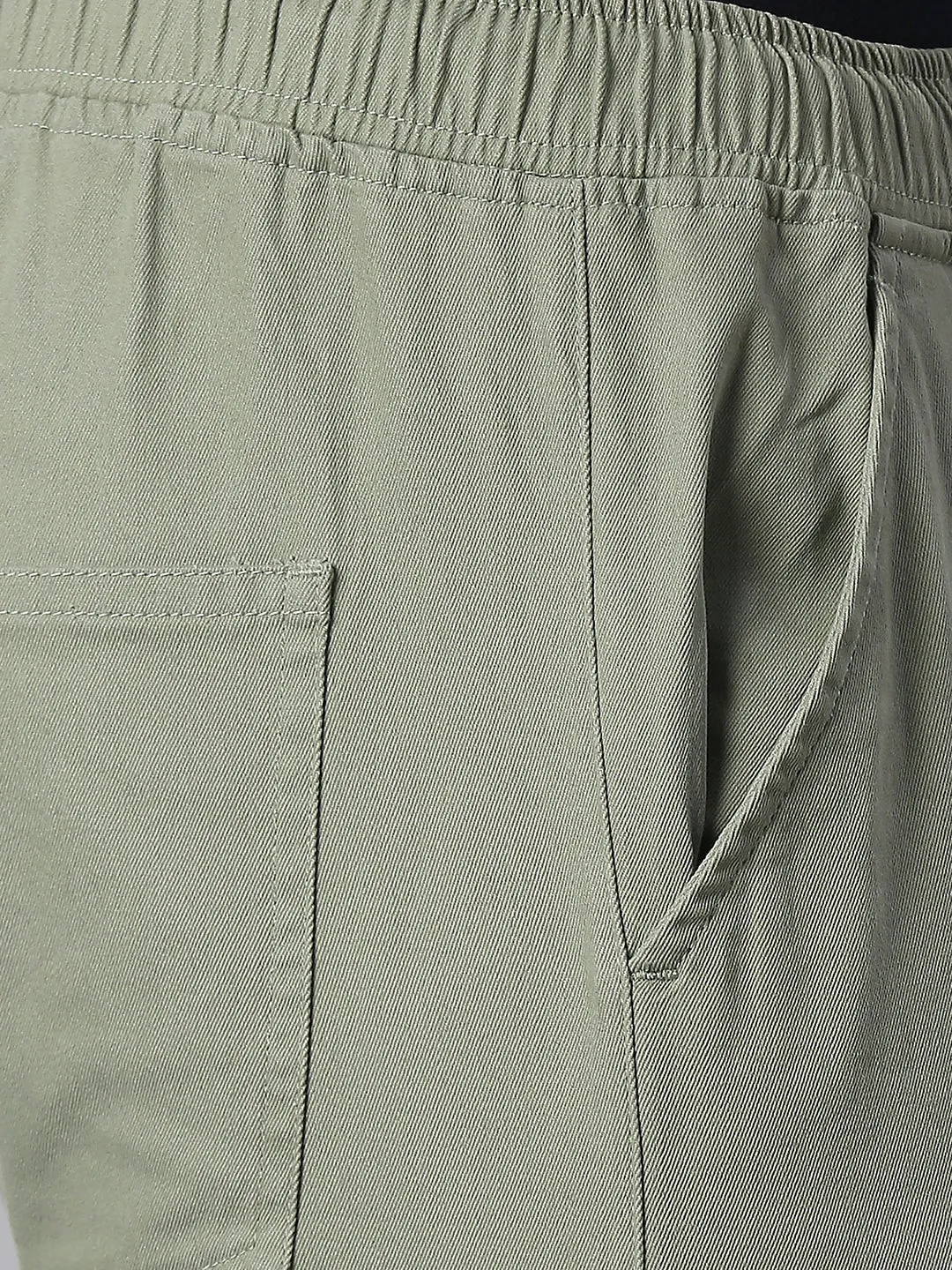 Men's Straight Fit Cotton Joggers (Sage)