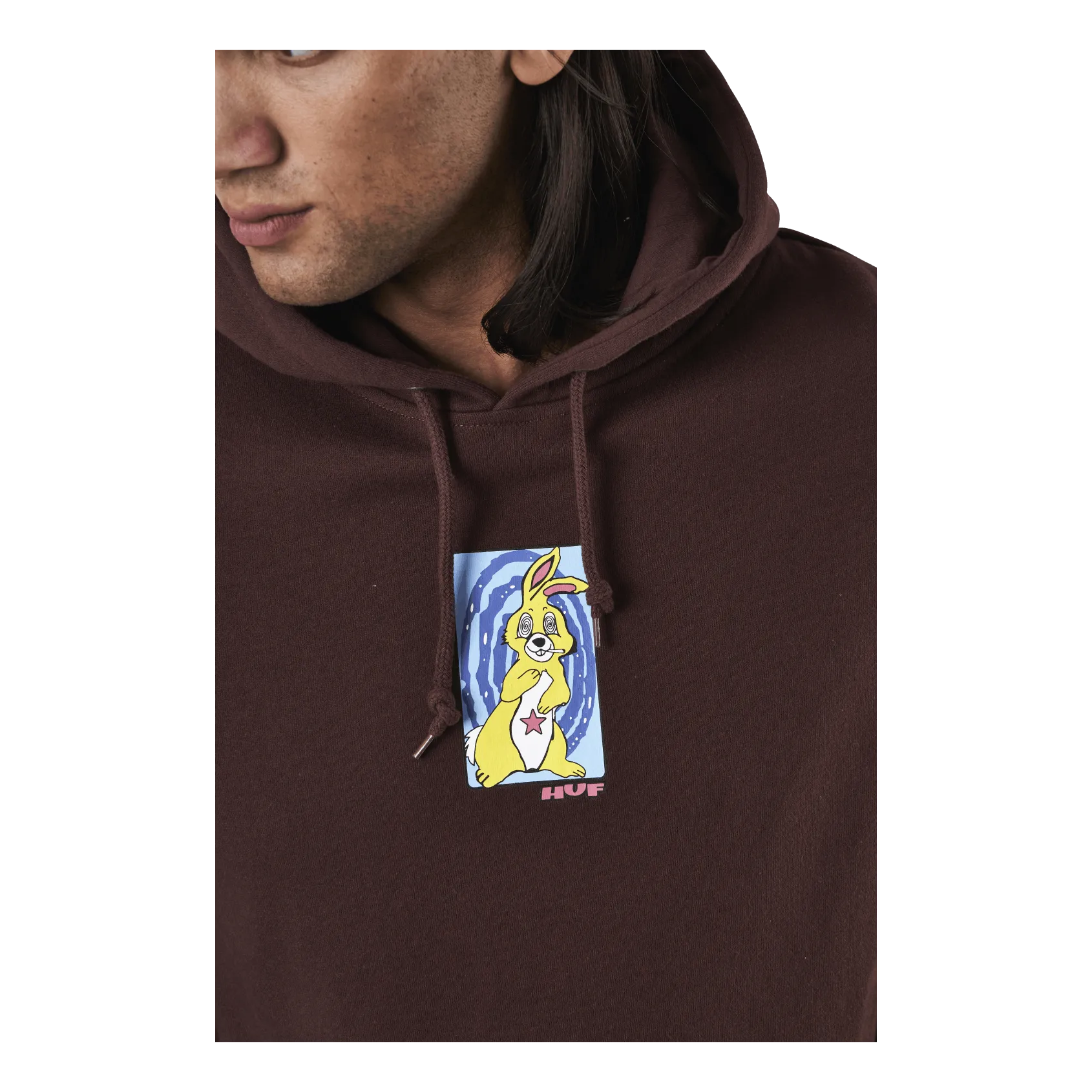 Messed Up Bunny P/o Hoodie Deep Mahogany