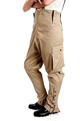 Motorcycle Dispatch Rider Pants w/ Suspenders