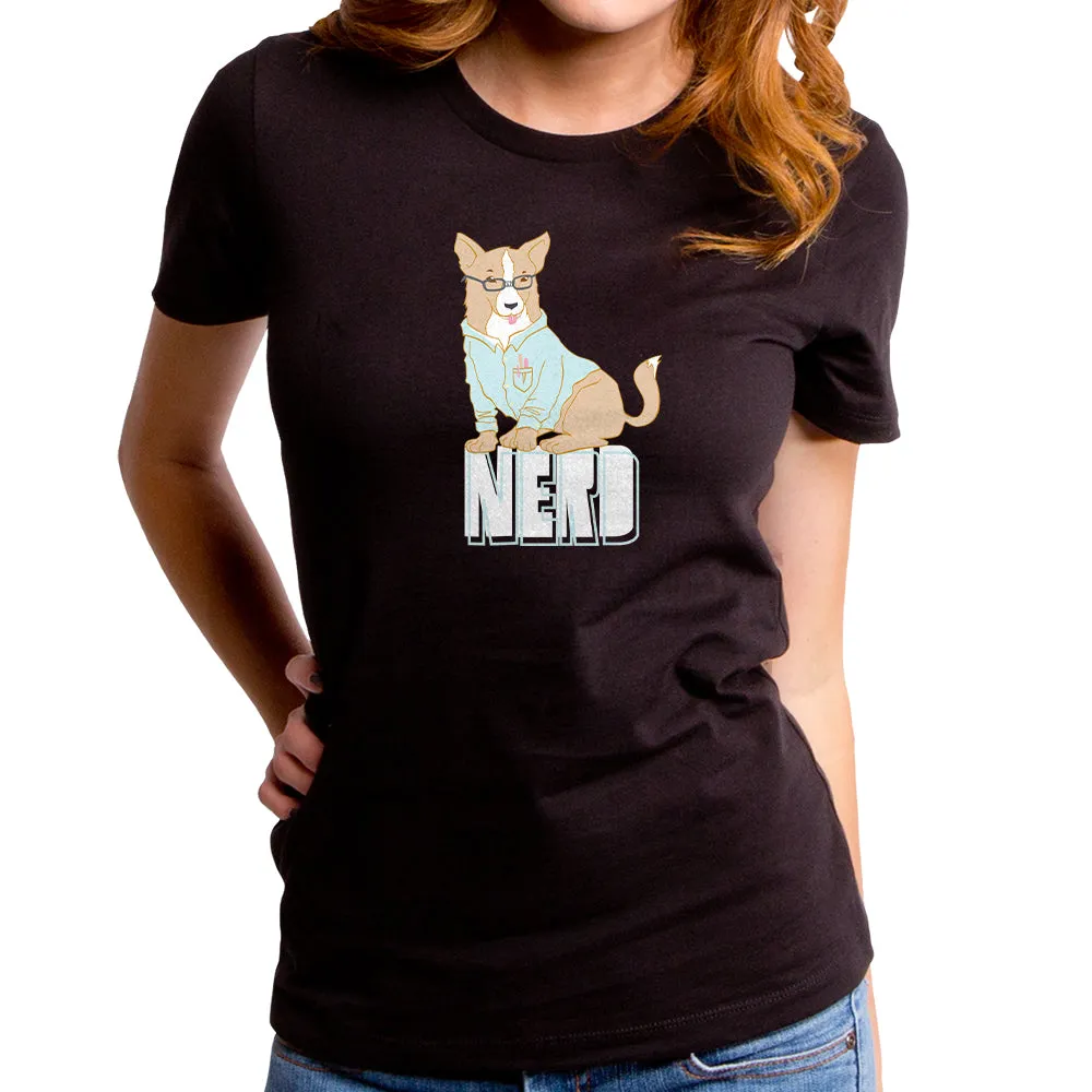 Nerd Corgi Women's T-Shirt