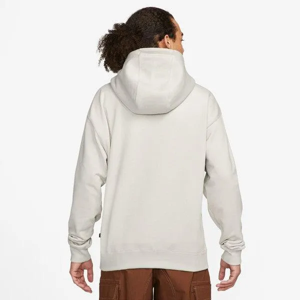 Nike SB Embroidered Oval Graphic Skate Hoodie Light Bone - Deep Jungle