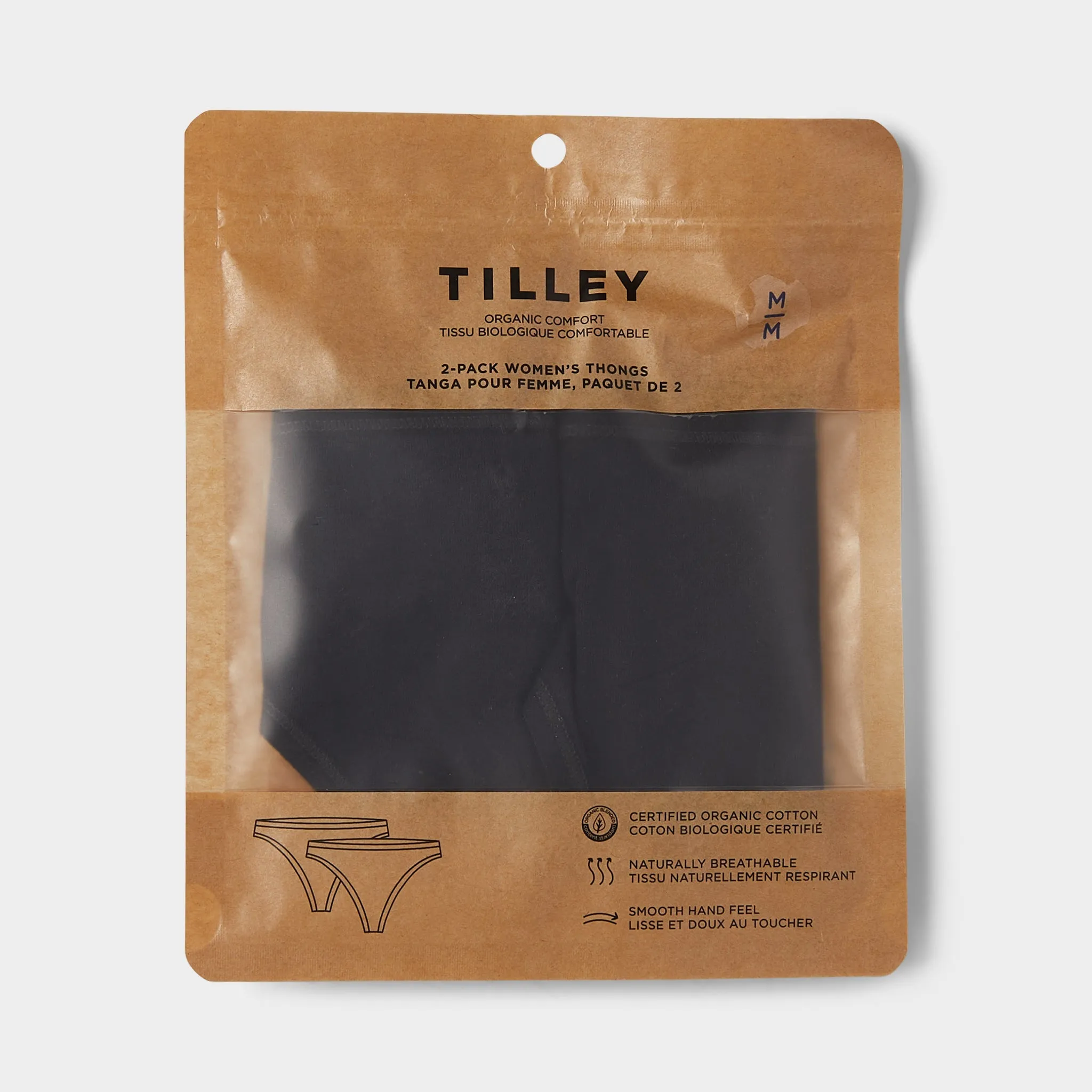 Organic Cotton 2-Pack Thong