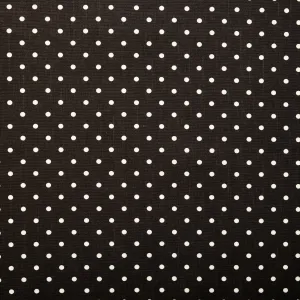 Printed Craft Canvas - TIC-TAC-TOE - Polka dots - Dark grey