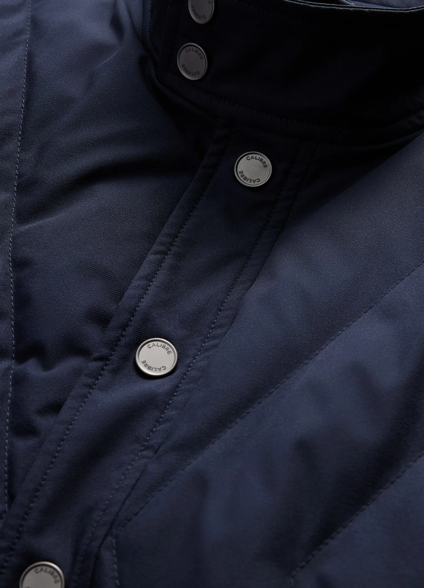 Quilted Tech Down Jacket Navy