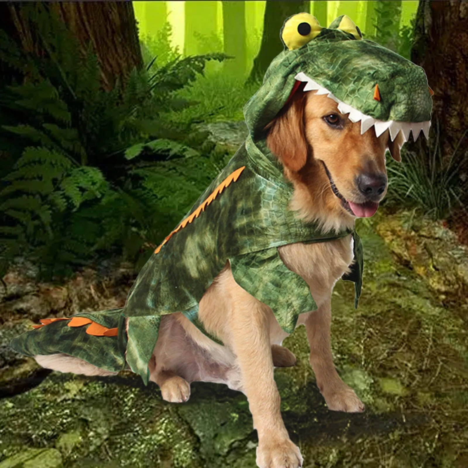 Roaring Fun: Crocodile Cosplay Hoodies for Playful Puppies - Perfect Pet Costume for Halloween Parties and Beyond!