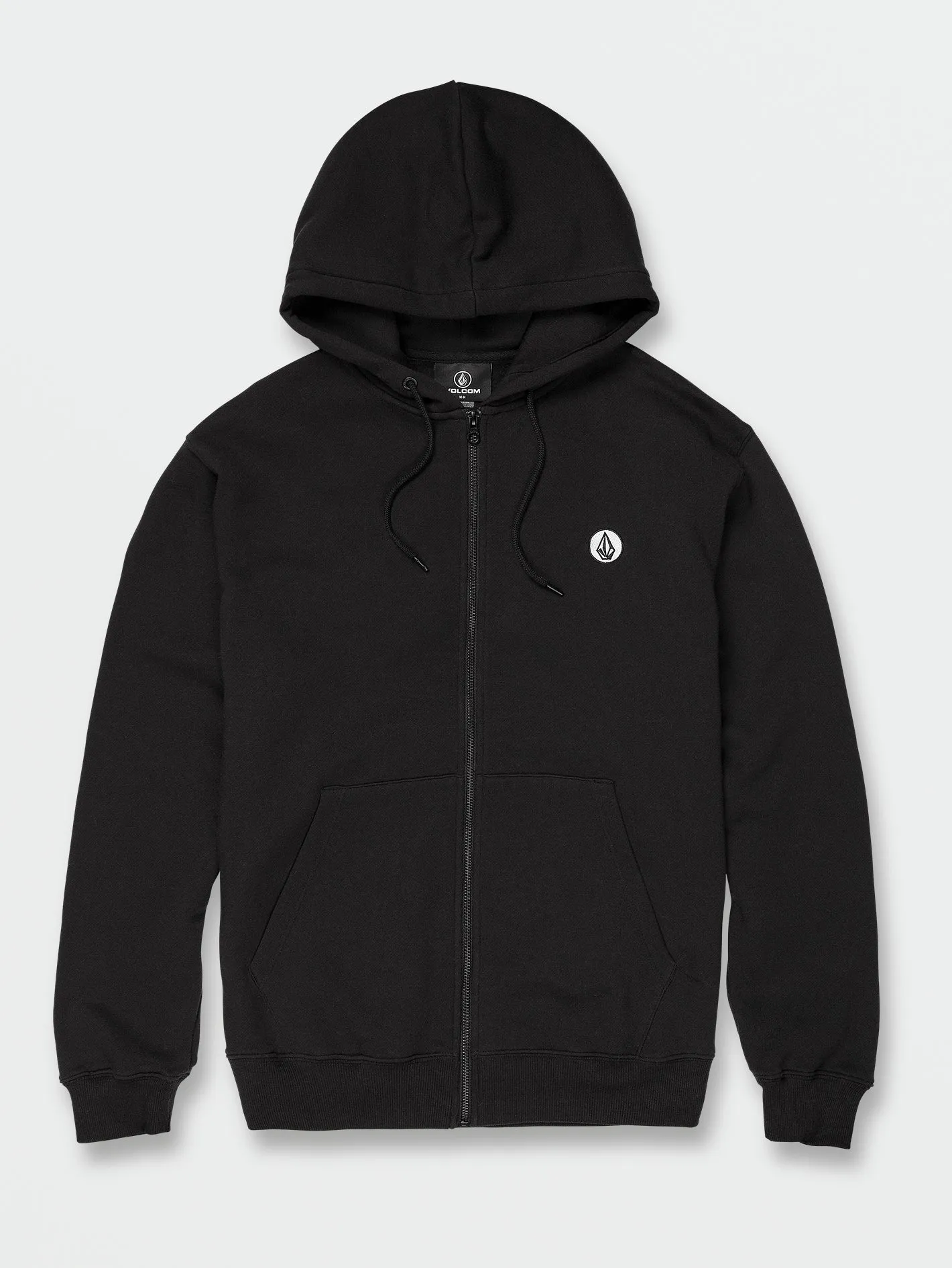 Single Stone Zip Fleece Hoodie - Black