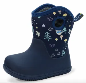 Size 6: Jan & Jul NAVY FOREST Birch Toasty-Dry Lite Winter Rain Boots NEW