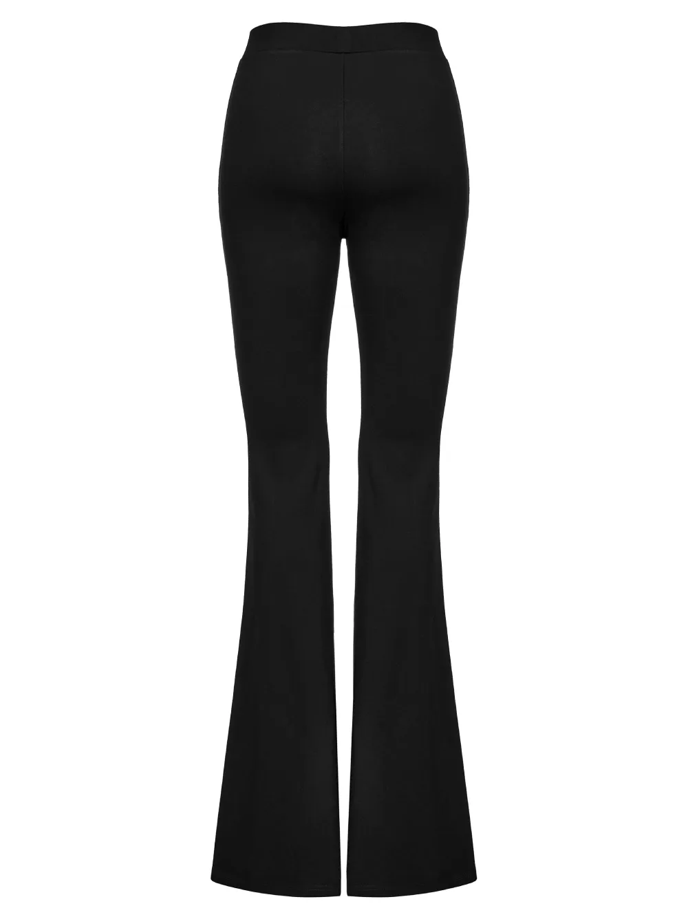 Stylish Cross-Strap Bell-Bottom Goth Pants