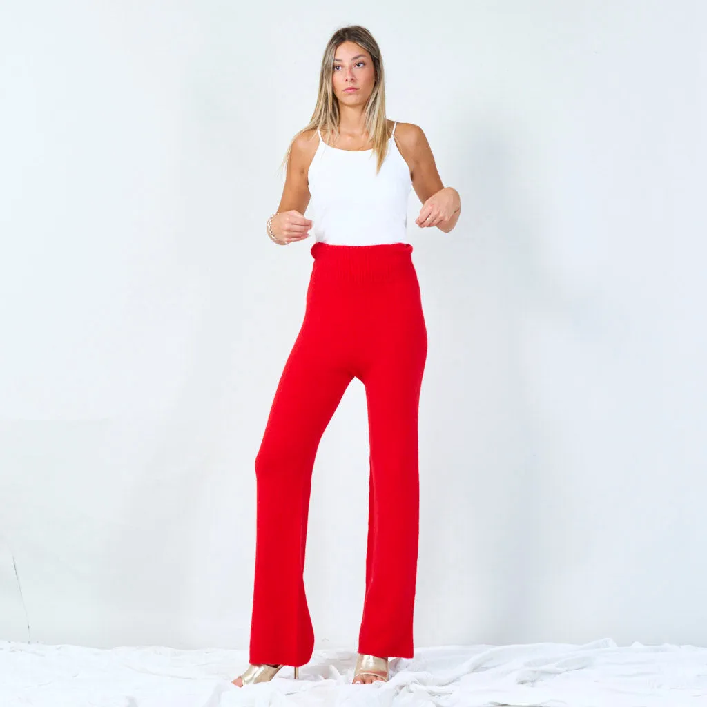 Stylish knit wide-leg pants wholesale