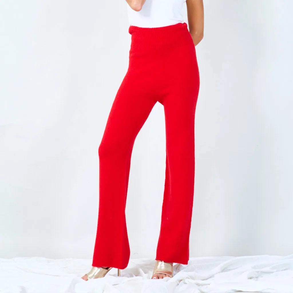 Stylish knit wide-leg pants wholesale