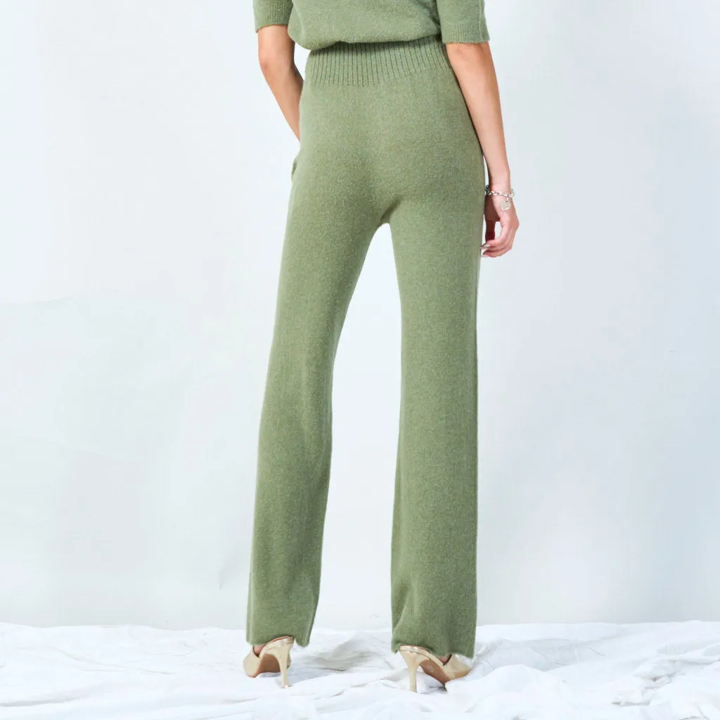 Stylish knit wide-leg pants wholesale